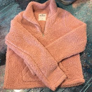Hollister Pink Sherpa top